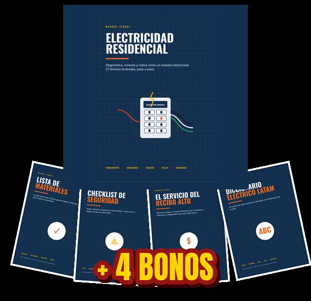 Manual Visual de Electricidad Residencial + 4 bonos